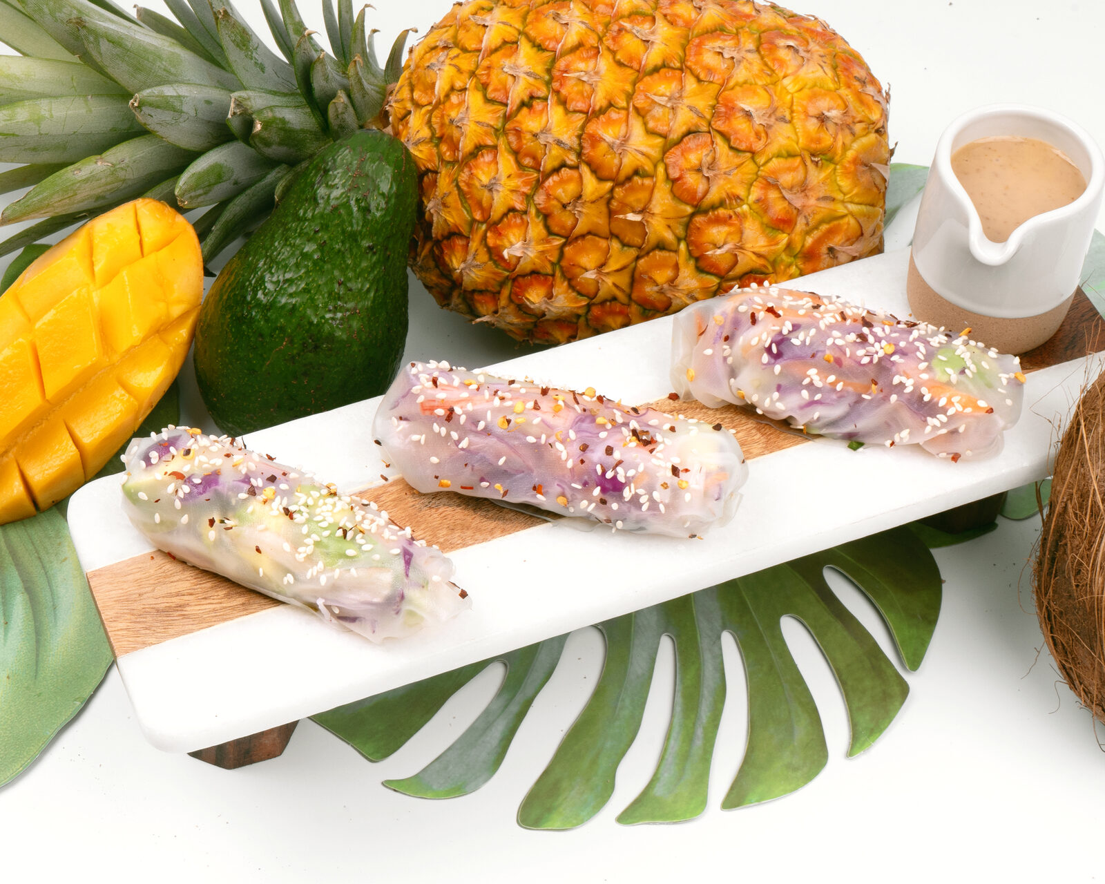 House-made fresh rolls with sesame